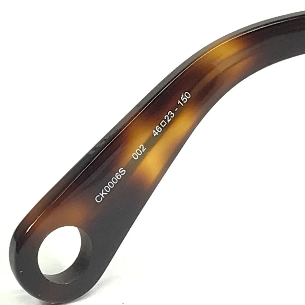 Christopher Kane Sunglasses CK0006S 002 Gold Tortoise Frames with Purple Lenses